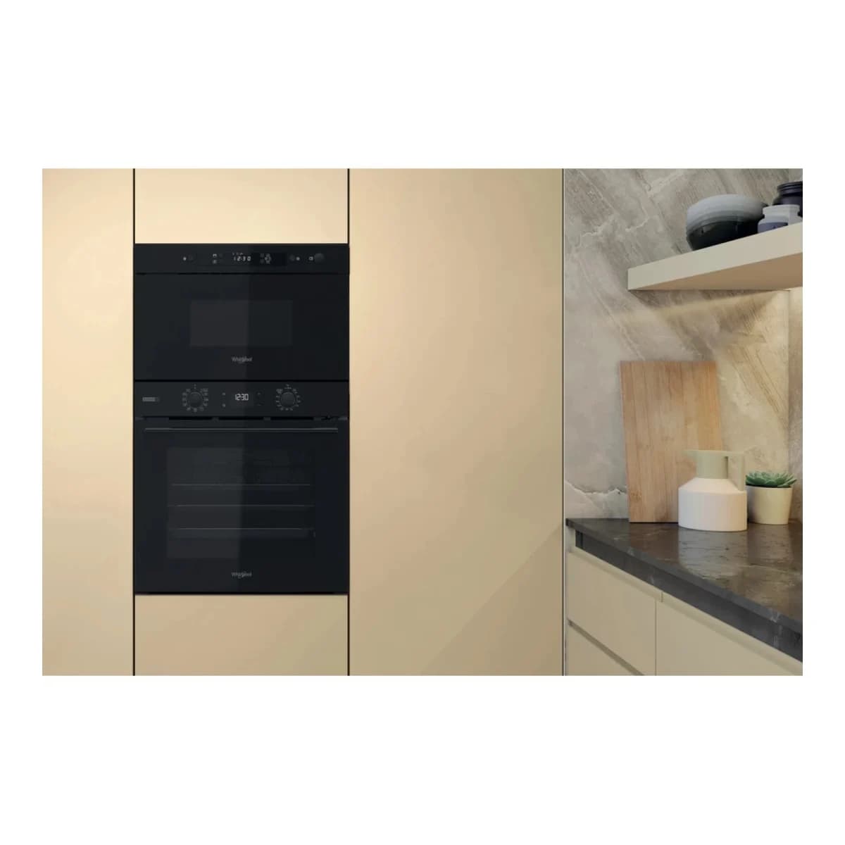 WHIRLPOOL Mikrovalna pećnica MBNA900B, Ugradbena, Crna, 22L, 750W
