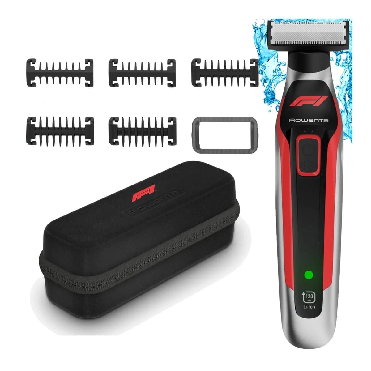 ROWENTA Trimer TN604MF0, Ultra-Sharp tehnologija, Sivo-crveni design