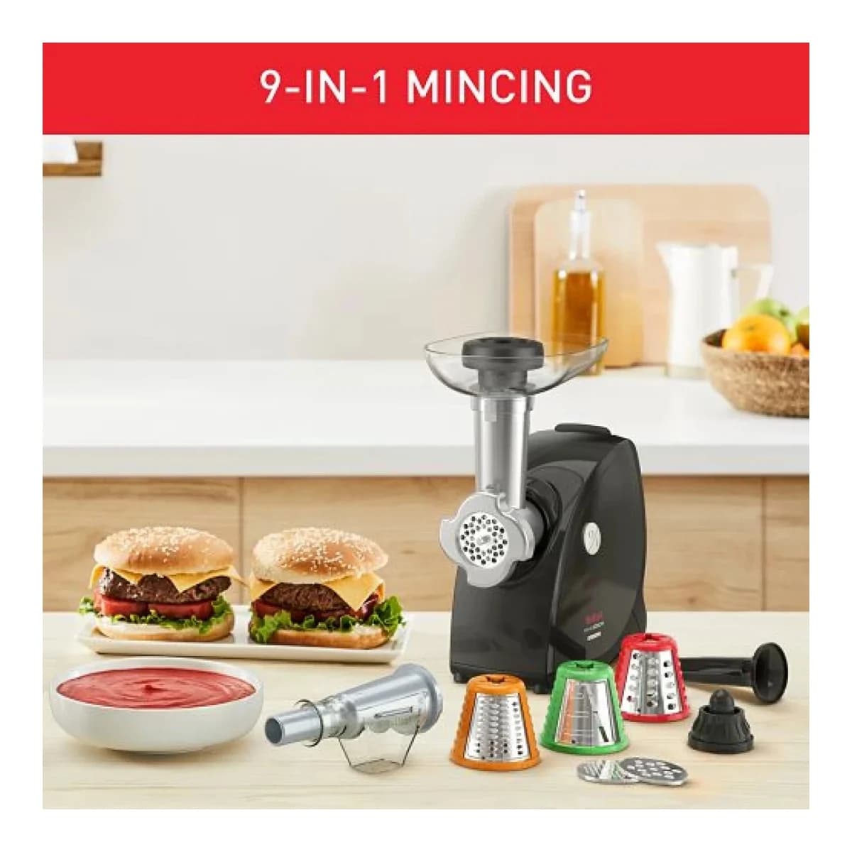 TEFAL Aparat za mljevenje mesa NE477838, Crna boja