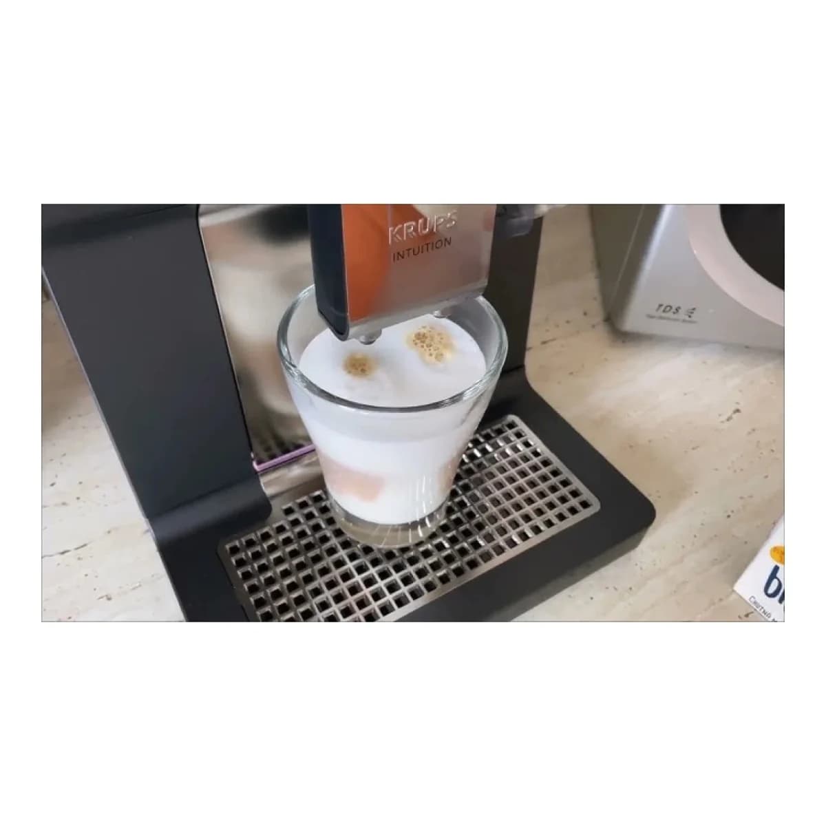 KRUPS Aparat za kafu EA876D10, Crno/Brušeni Čelik, Aqua Filter Sistem