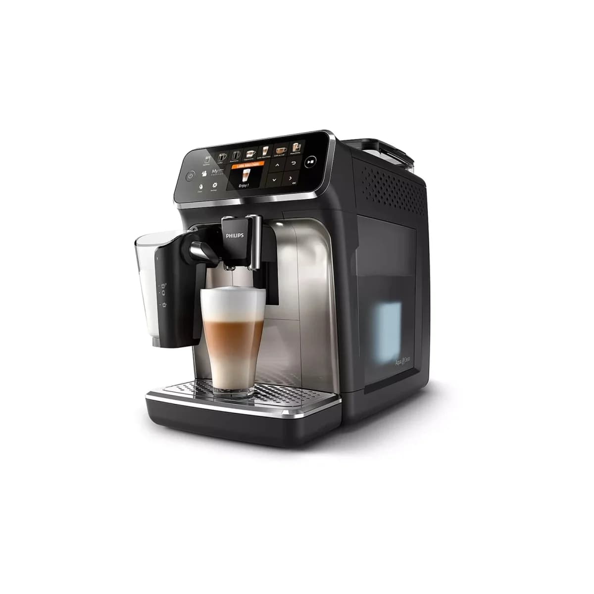 PHILIPS Aparat za kafu EP5447/90, LatteGo, 12 Napitaka, Crno/Krom, AquaClean filter