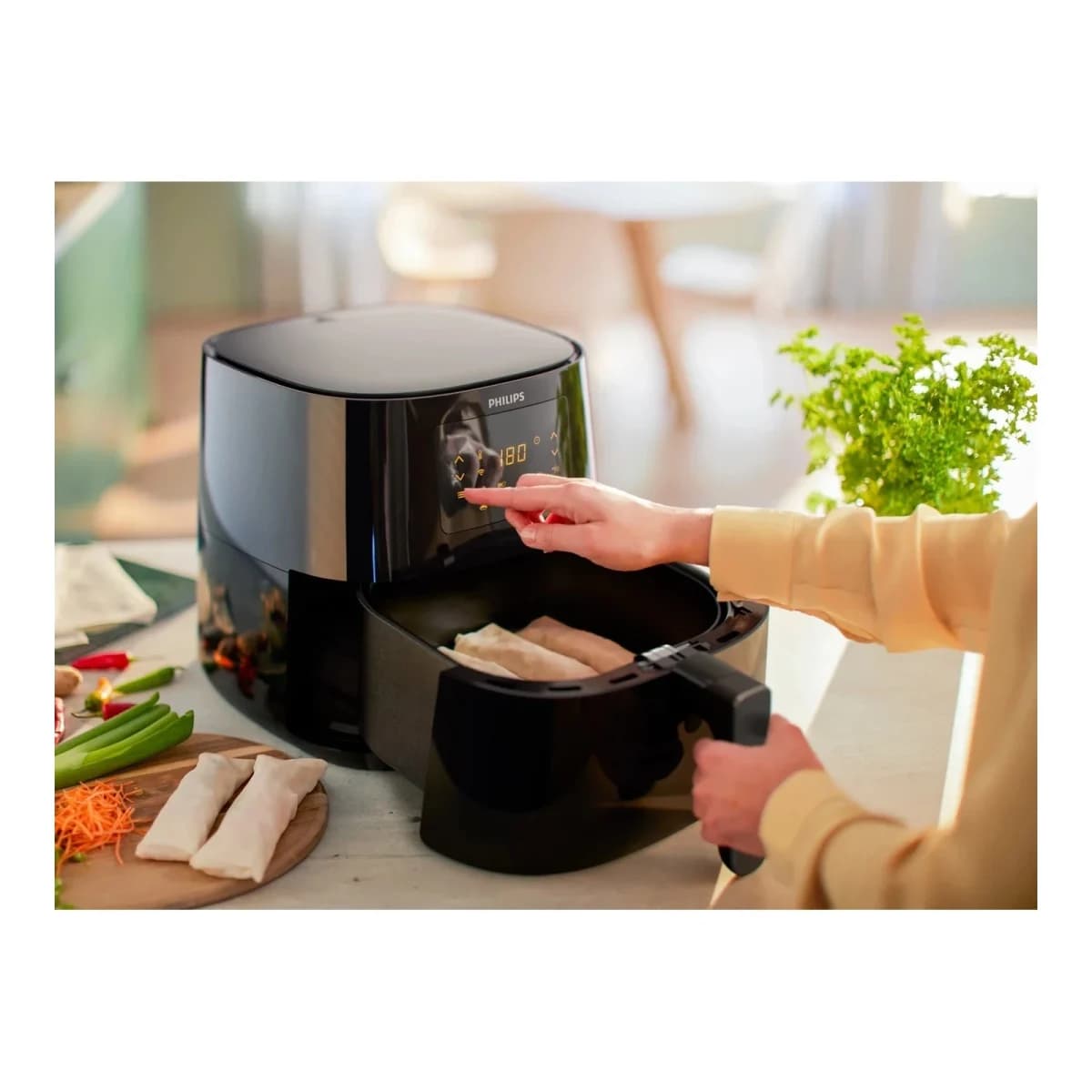 PHILIPS Friteza na vrući zrak HD9280/90, 6.2 L, Rapid Air tehnologija, Crna