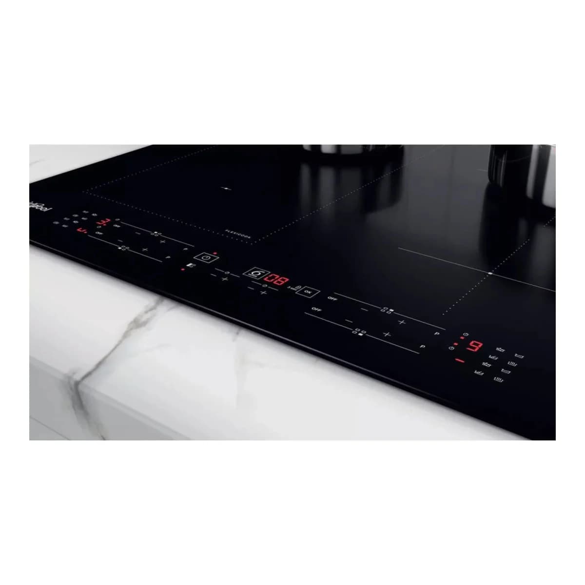 WHIRLPOOL Ugradbena indukcijska ploča WL B3360 NE, Crna, 60 cm, FlexiSide, 4 zone, Booster
