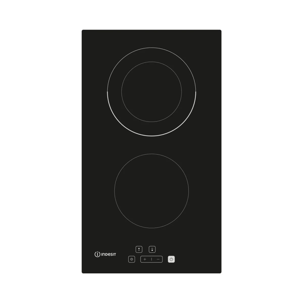 INDESIT Ugradbena ploča IRD 2030 B, Domino, Staklokeramika, 2 zone, Crna