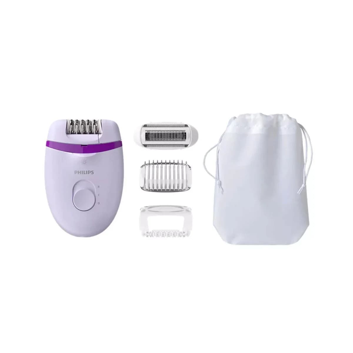 PHILIPS Epilator BRE2750, Ljubičasta, Žična upotreba, Integrisano svjetlo, 2 postavke brzine