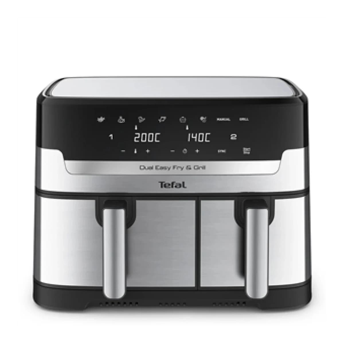 TEFAL Friteza na vrući zrak EY905D10, Dupla košara, 8.3 L, Nehrđajući čelik