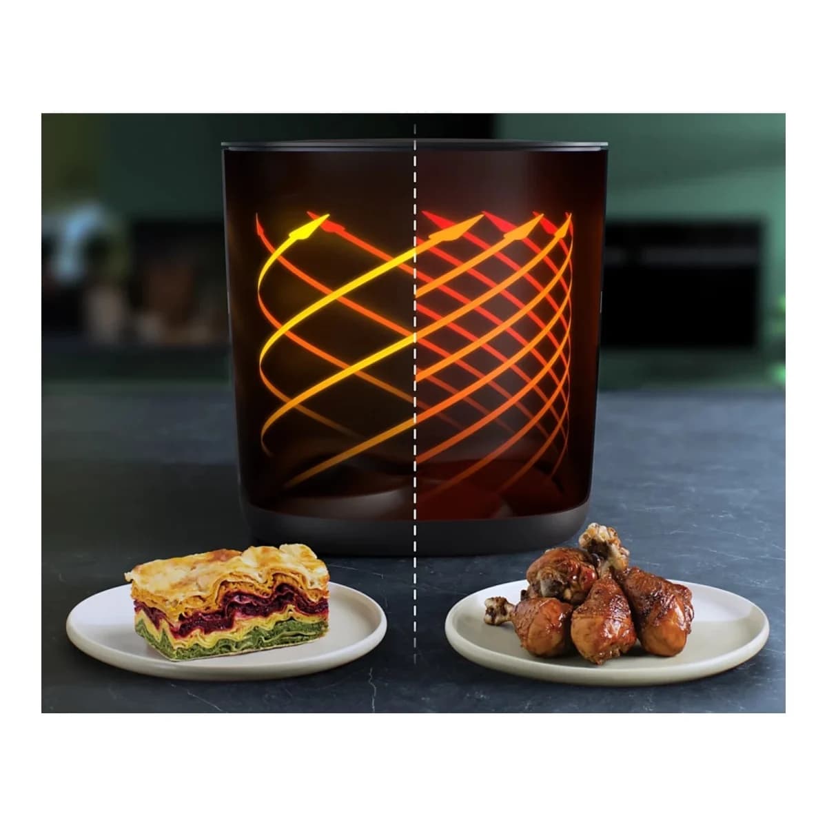 PHILIPS Friteza na vrući zrak HD9880/90, Airfryer Combi XXL, 8.3L, 2200W, NutriU aplikacija