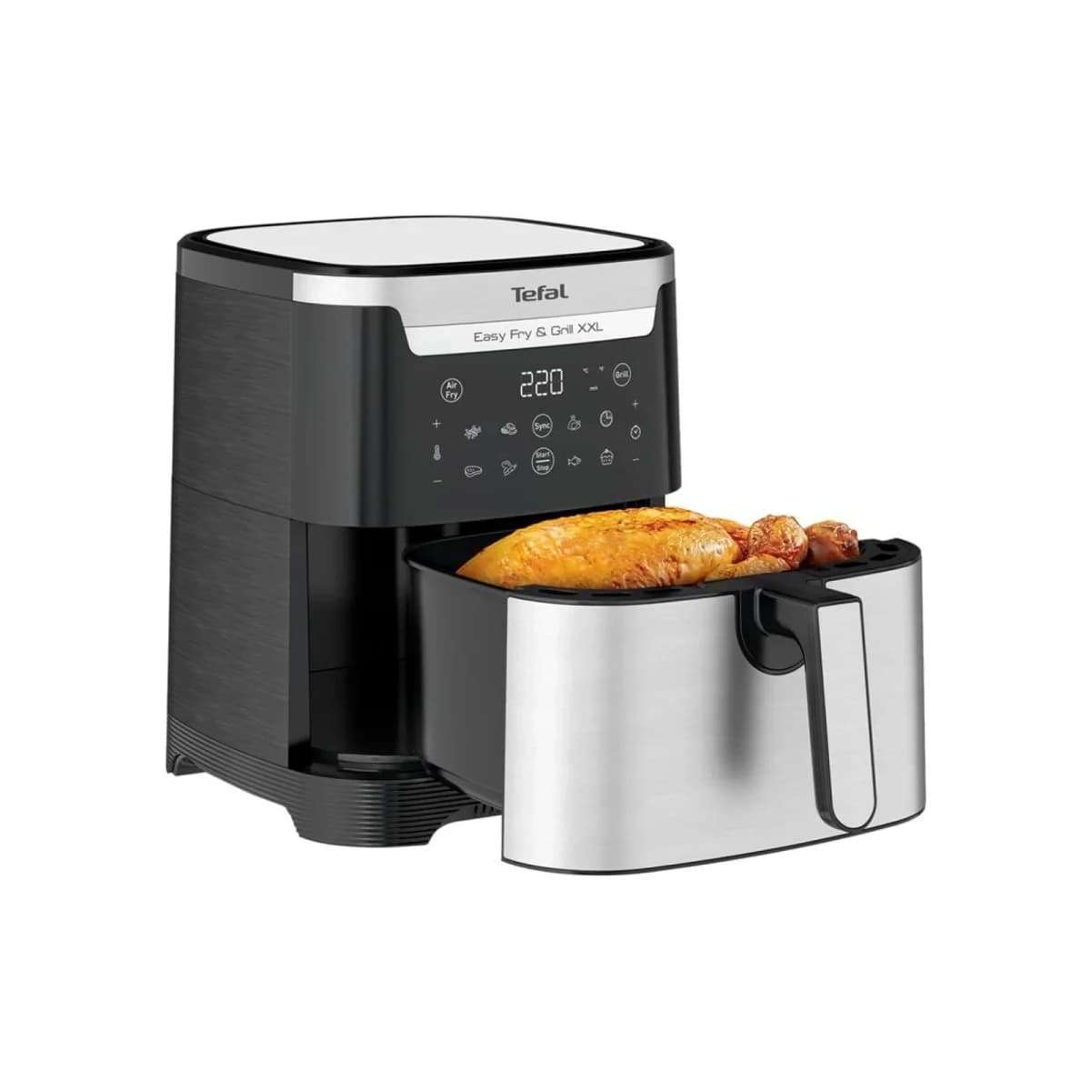 TEFAL Friteza na vrući zrak EY801D15 XXL, 6.5 L, Nehrđajući čelik, Crna
