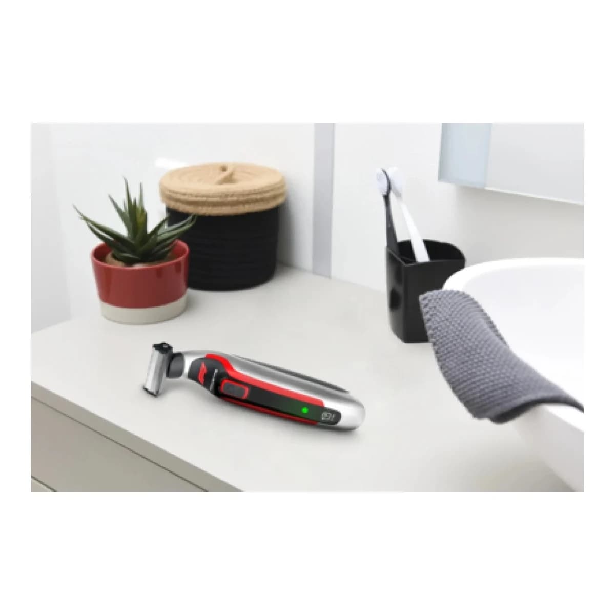 ROWENTA Trimer TN604MF0, Ultra-Sharp tehnologija, Sivo-crveni design