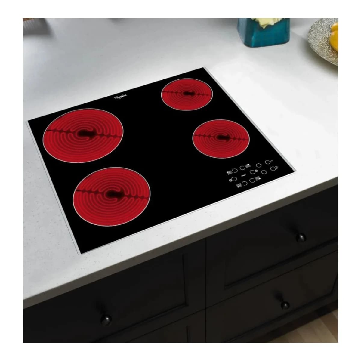 WHIRLPOOL Ugradbena ploča AKT 8090 NE, Staklokeramička, Crna, 4 zone, Touch Control