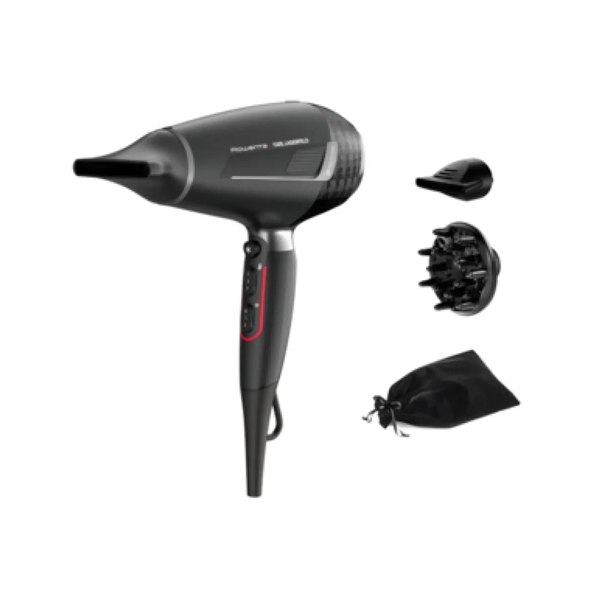 ROWENTA Fen CV888LF0, Crno-krom, Profesionalni AC motor, Ionska funkcija