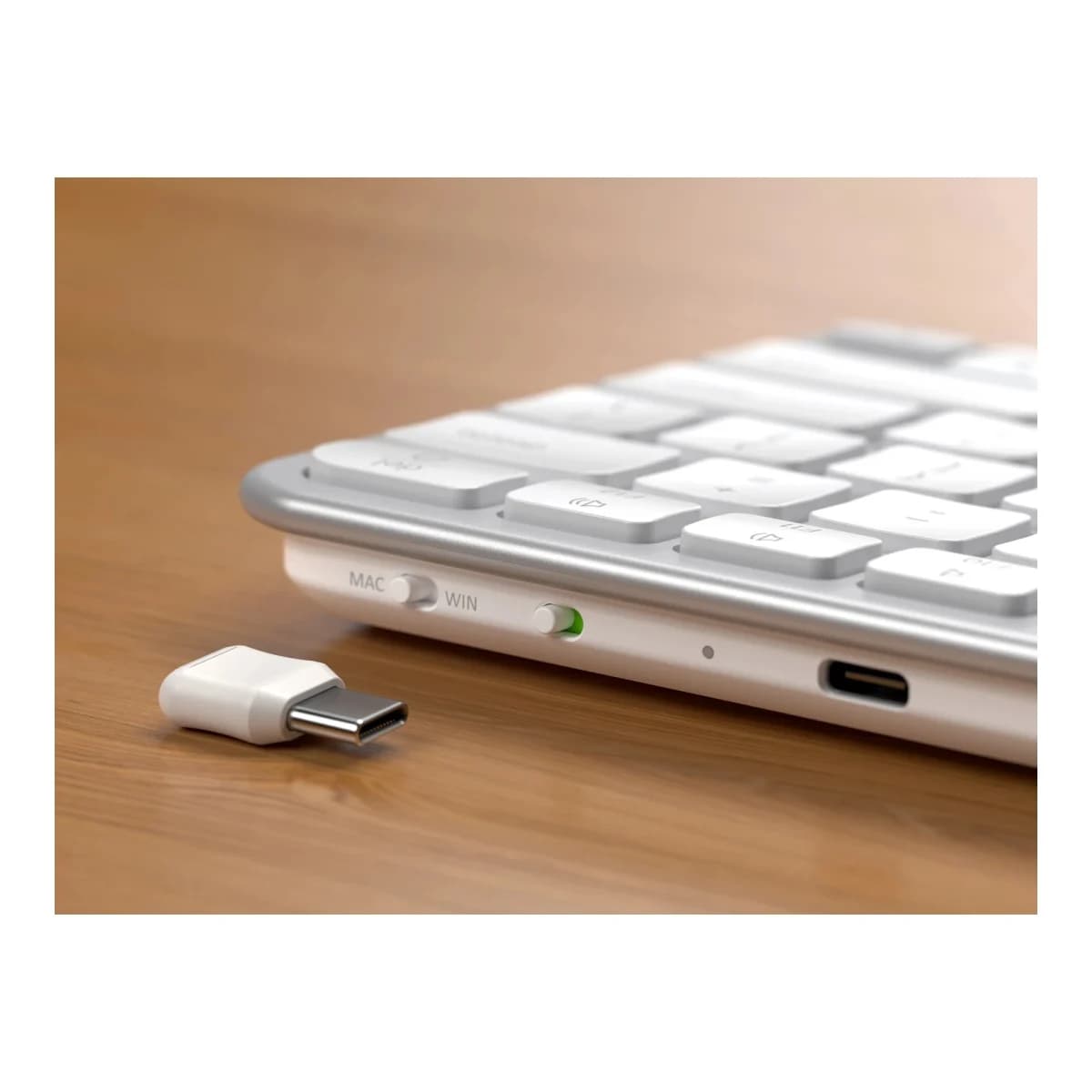 SATECHI Tastatura Slim EX1 Wireless, US English, Silver, Bluetooth, Punjiva baterija