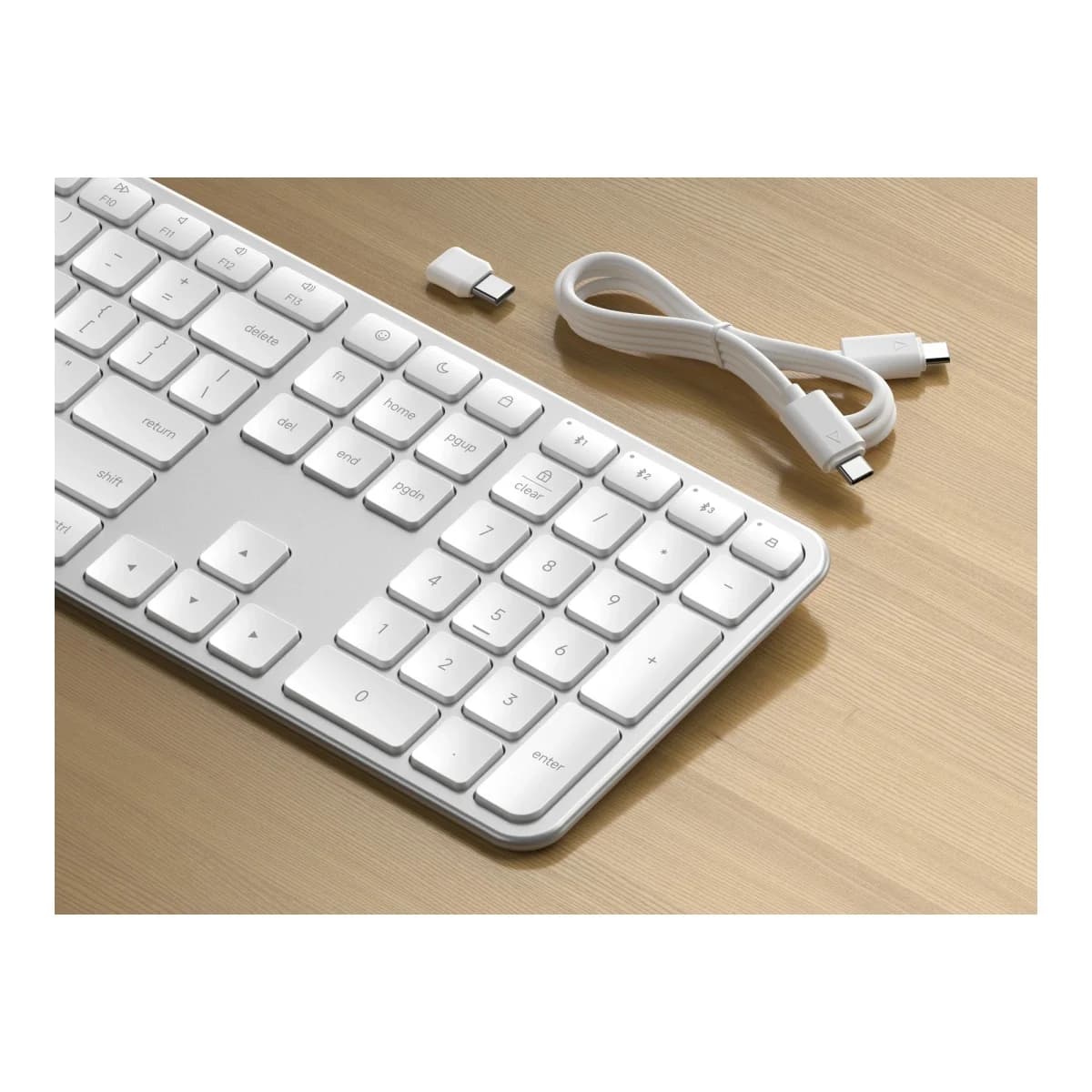 SATECHI Tastatura Slim EX3 Wireless, US English, Silver, Bluetooth, Punjiva baterija