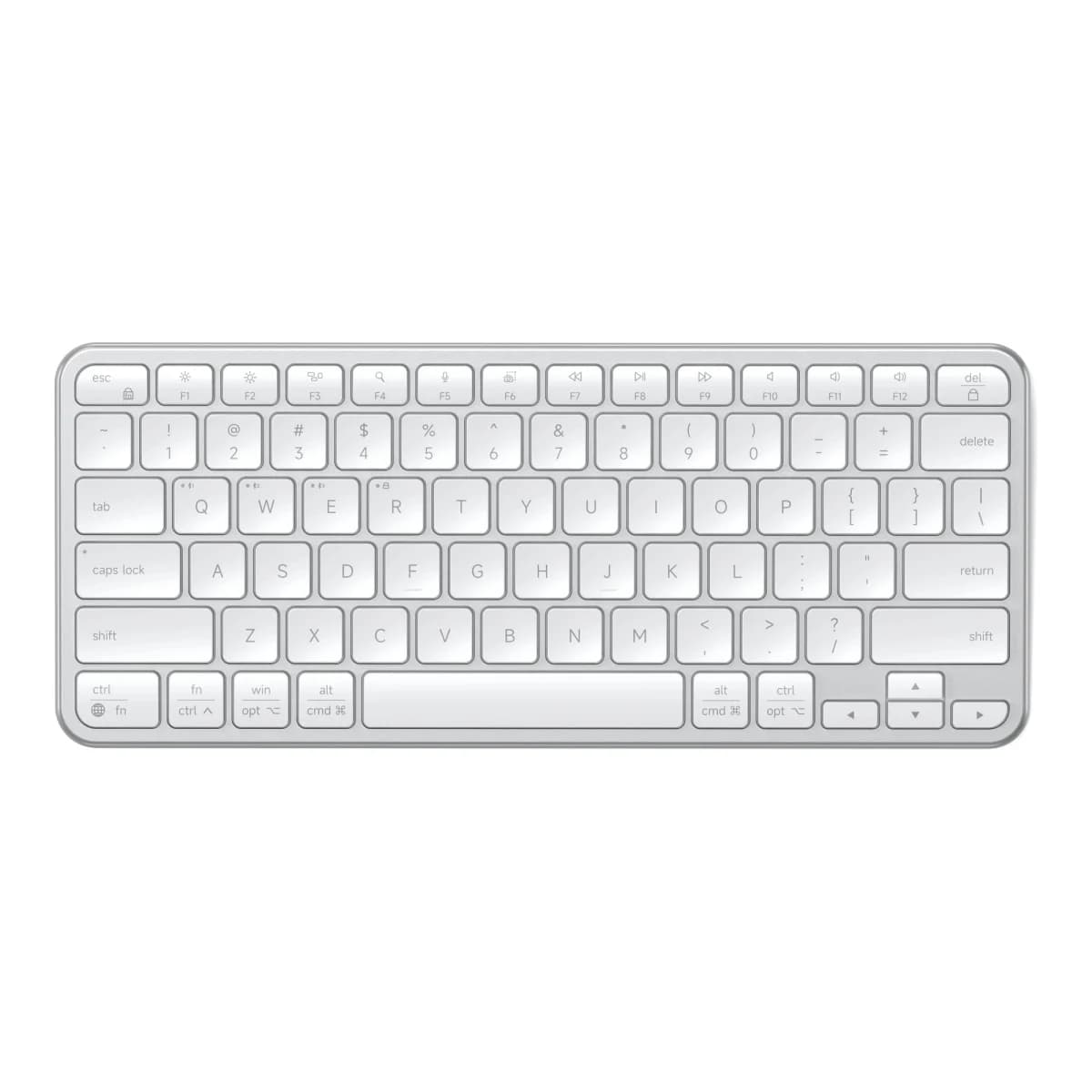 SATECHI Tastatura Slim EX1 Wireless, US English, Silver, Bluetooth, Punjiva baterija