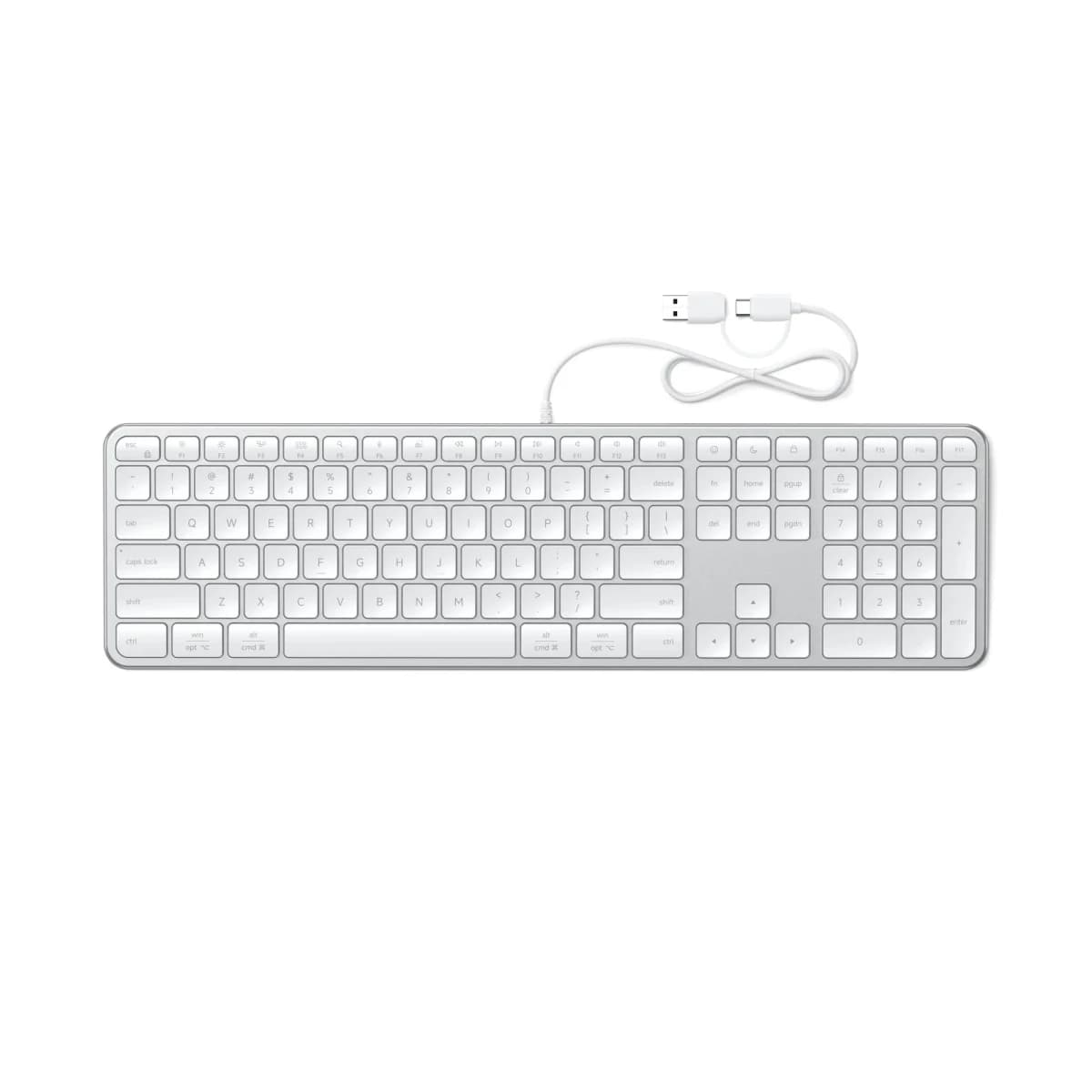 SATECHI Tastatura Slim LX3 Wired, US English, Silver, USB priključak