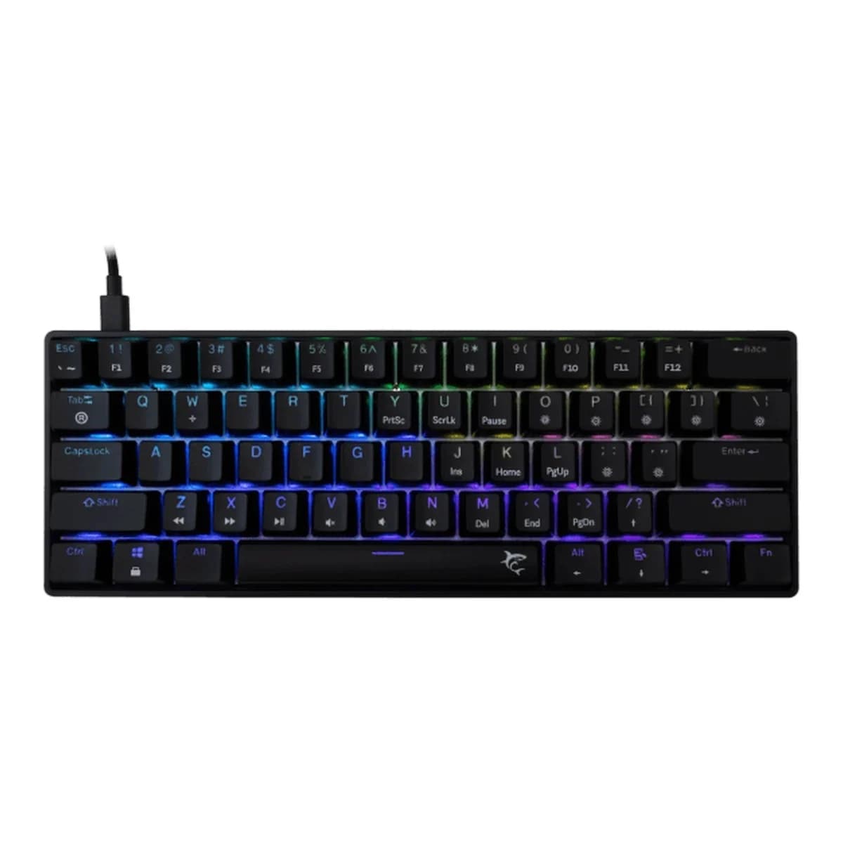 WHITE SHARK Tastatura Mehanicka SHINOBI-2, USB, Blue Switch, 60%, RGB Osvjetljenje