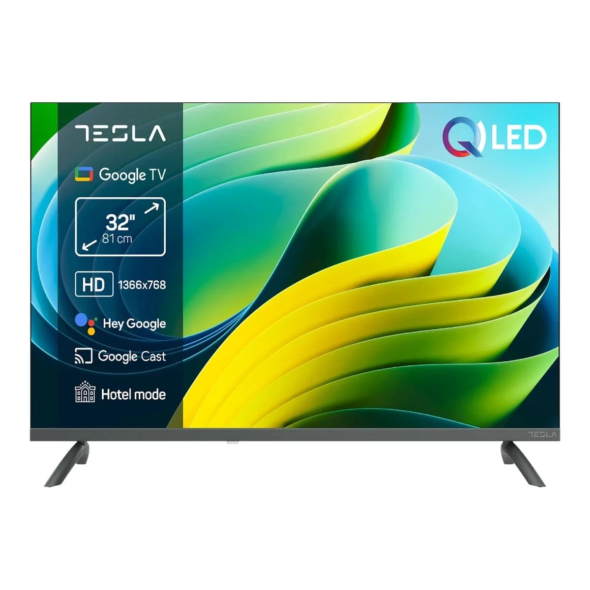 TESLA TV 32" HD QLED Q32E665GHS, Smart TV, Google TV