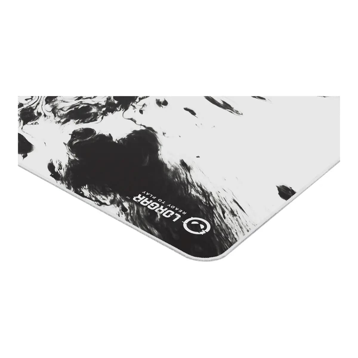 LORGAR Podloga za miš MPA14XL, 900x400x3mm, Poliester, Prošivene ivice, Bijela