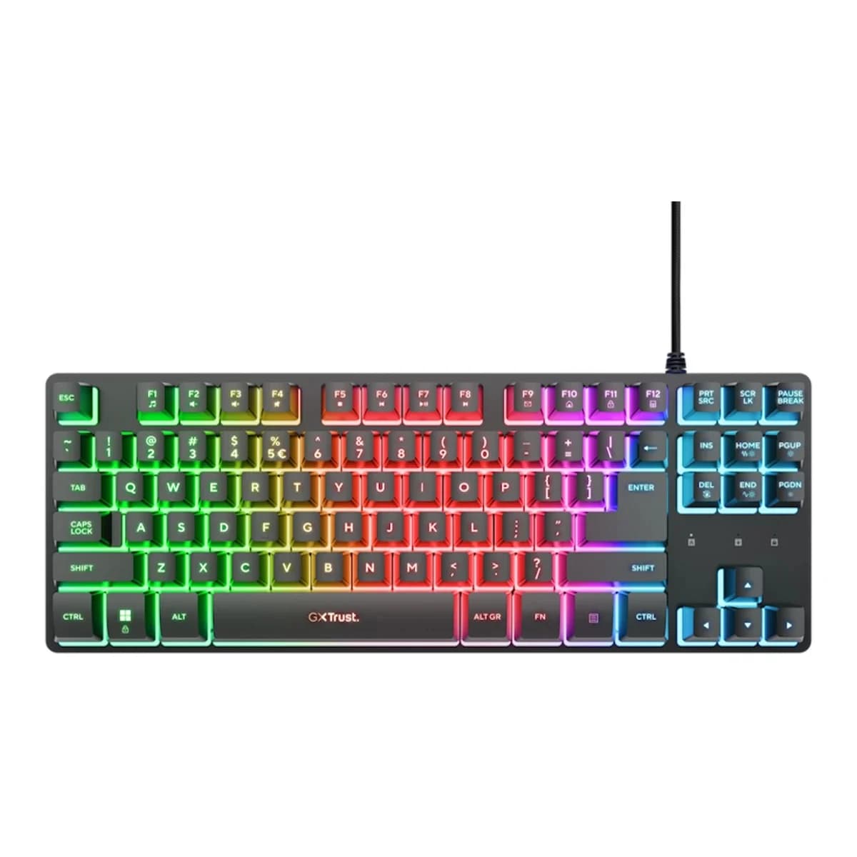 TRUST Tastatura Gaming GXT 833 Thado, USB, TKL, Illuminated Backlight