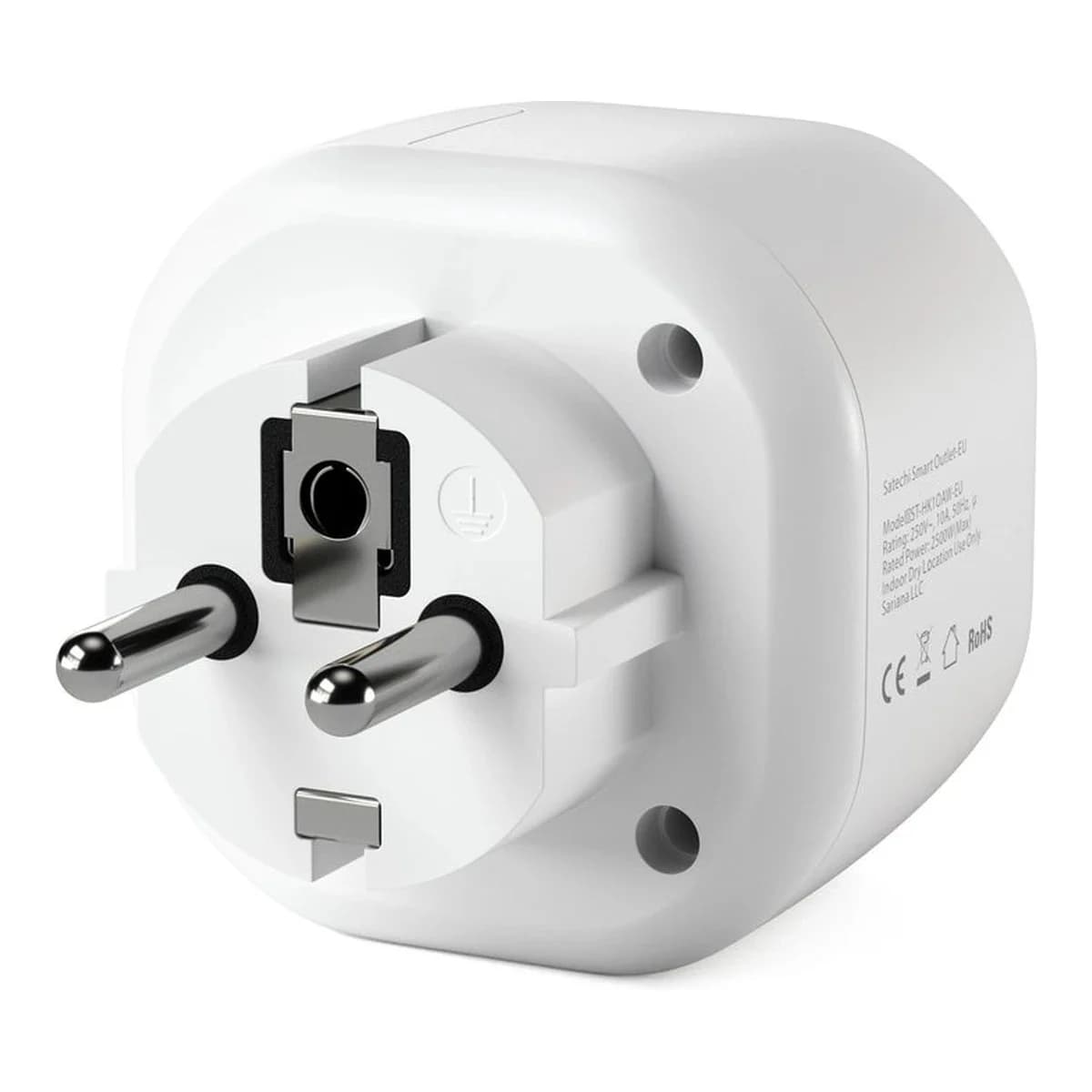 SATECHI Pametna utičnica Homekit Smart Outlet (EU), Bijela, Apple HomeKit kompatibilno, Wi-Fi, Nadzor potrošnje energije