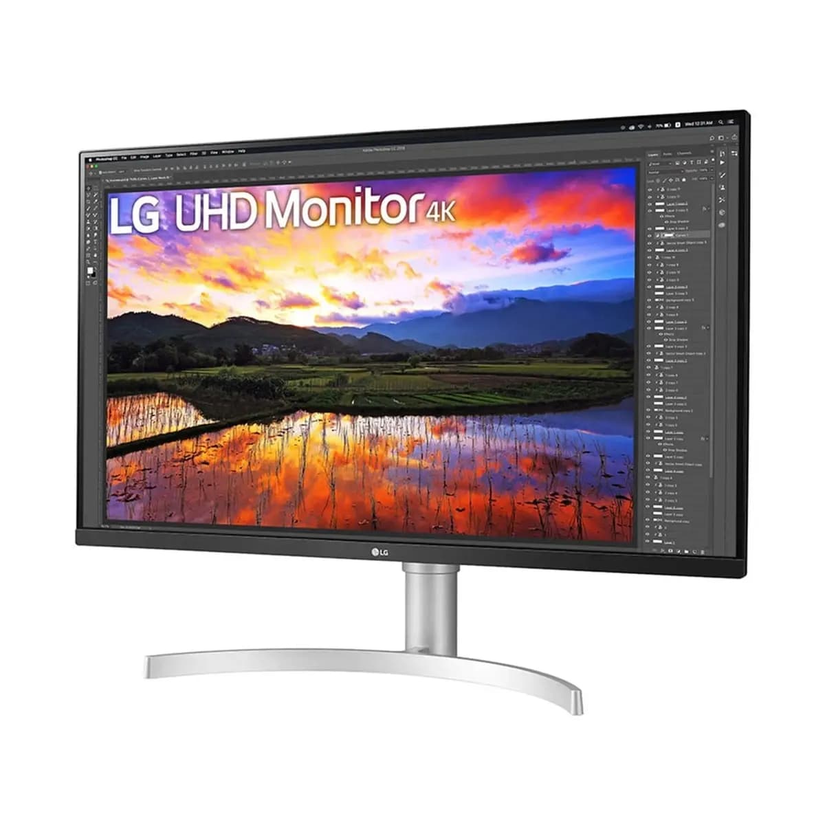 LG Monitor 32UN650K-W 31.5'' 4K UHD, IPS Panel, 60Hz, HDR10, DCI-P3 95%, FreeSync