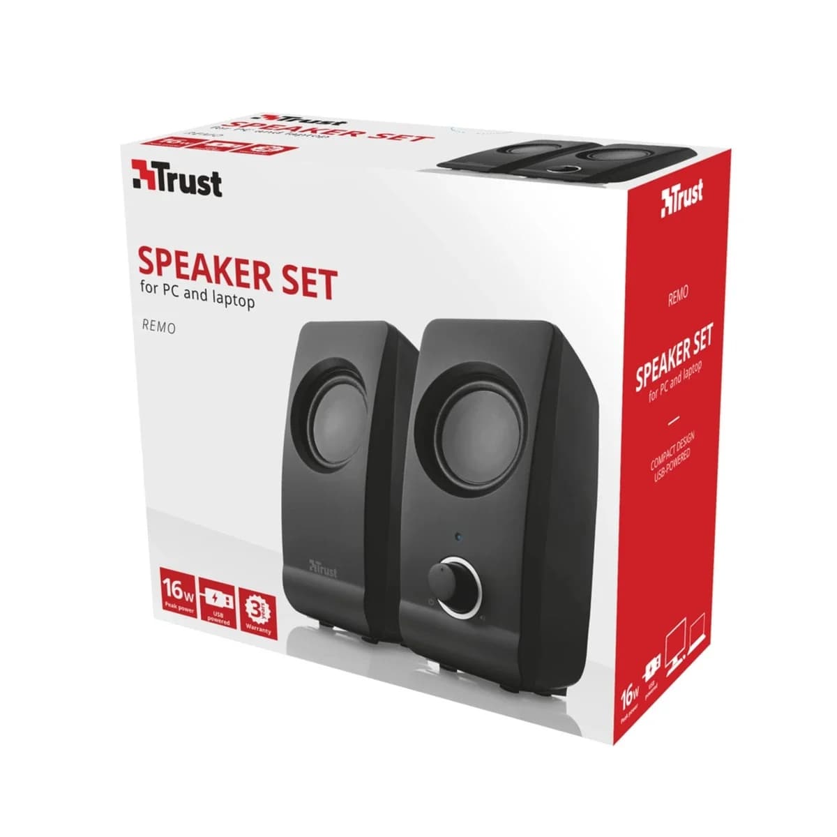 TRUST PC Zvučnici Remo 2.0, 16W, USB konektor