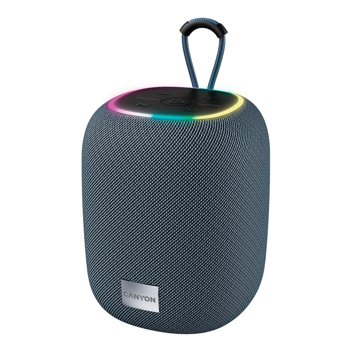 CANYON Prenosivi Zvucnik BSP-8, 10W, Bluetooth 5.2, RGB Light, TWS, Powerful Bass, Gray