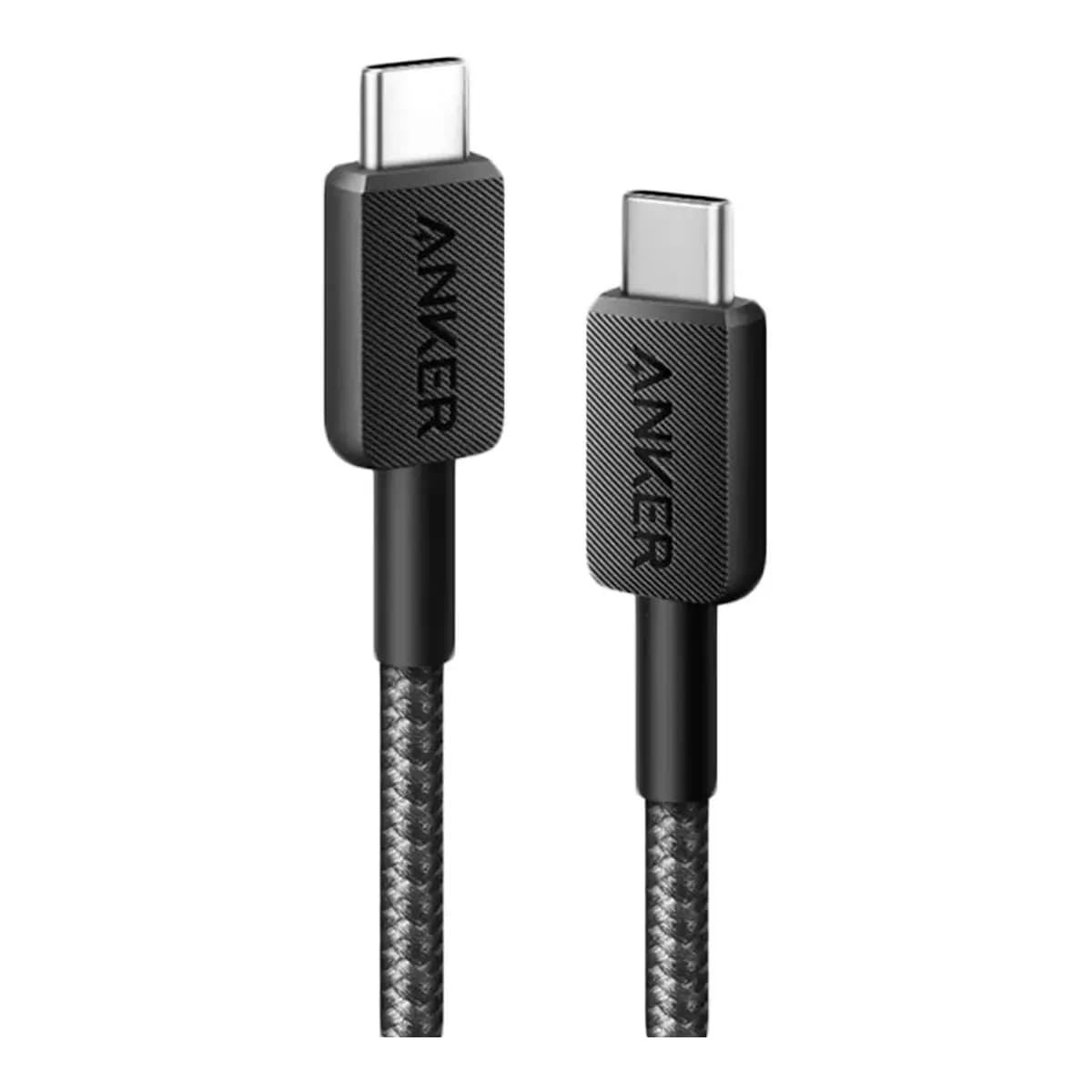 ANKER USB-C to USB-C Kabl 90 cm Anker 322 Braided, Black
