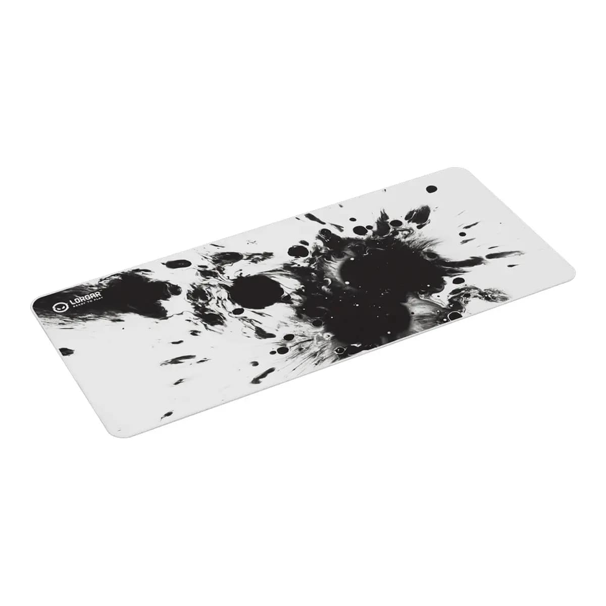 LORGAR Podloga za miš MPA14XL, 900x400x3mm, Poliester, Prošivene ivice, Bijela