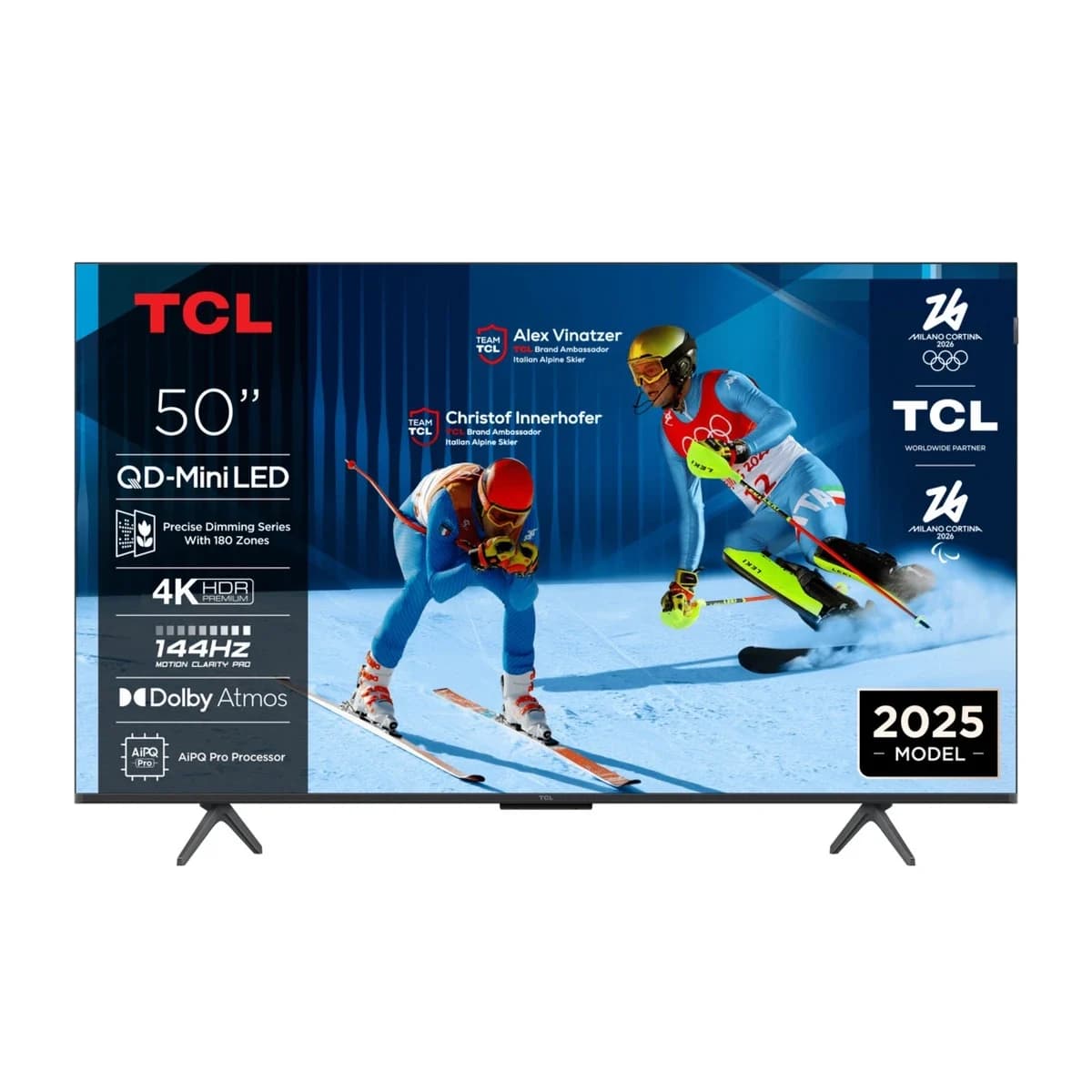 TCL TV 50" 4K QD-Mini LED 50C6K, Google TV, 144Hz, HDR Premium, Onkyo 2.1, Dolby Atmos