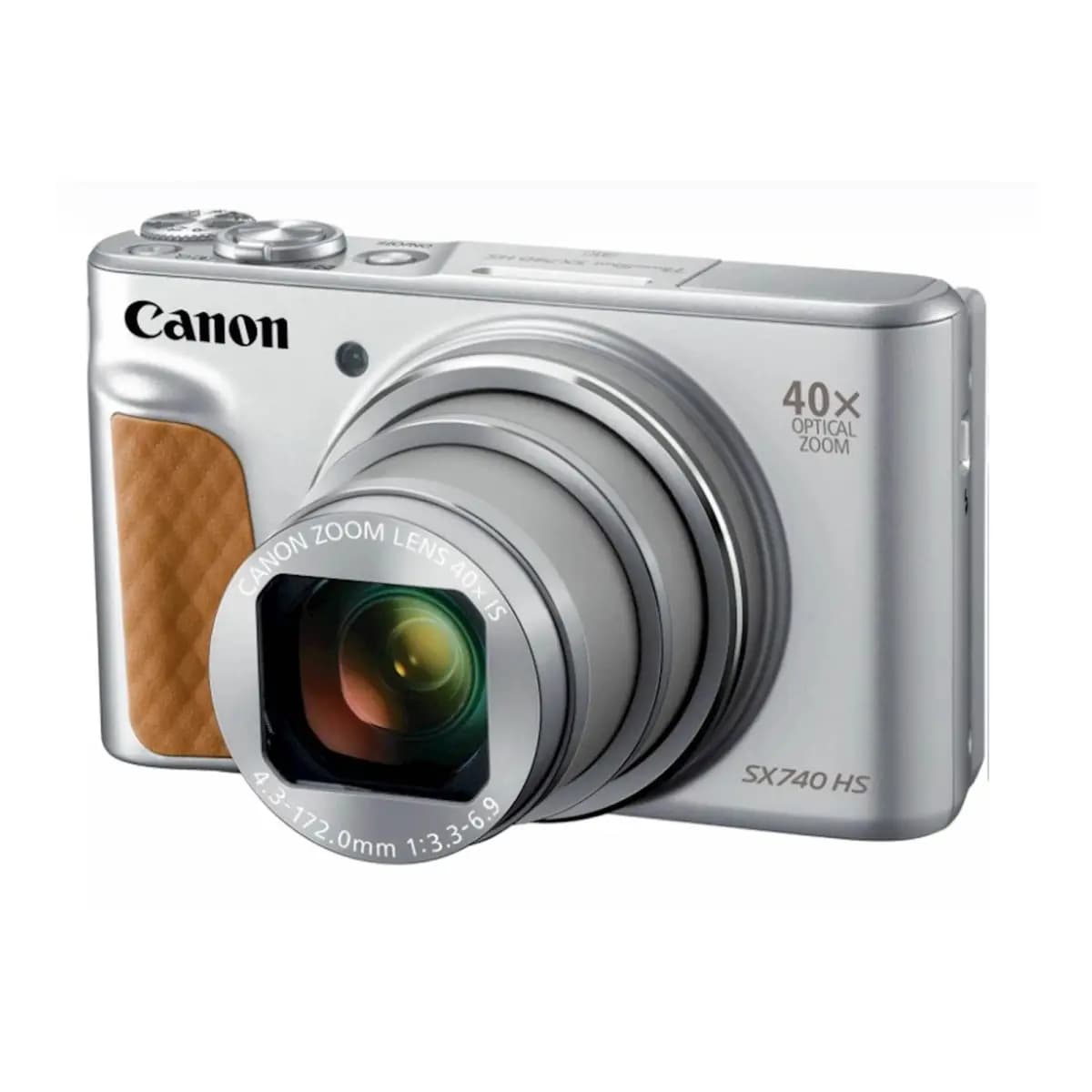 CANON Fotoaparat PowerShot SX740 HS, 40x optički zum, 4K video, Kompaktni, Srebrni