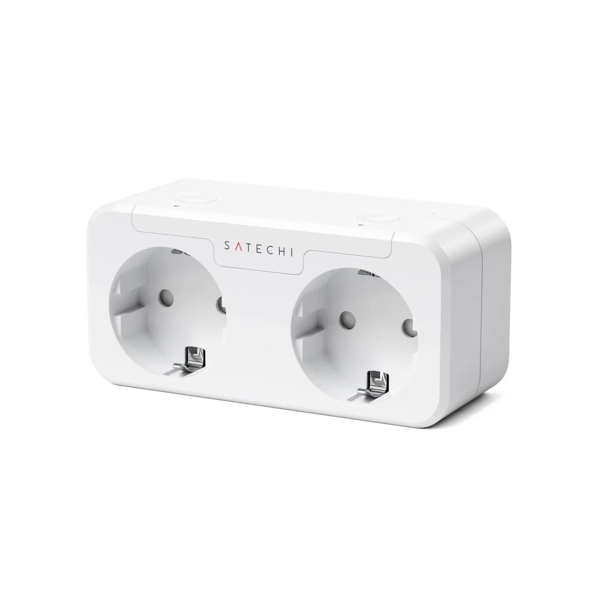SATECHI Pametna utičnica Apple Homekit Dual Smart Outlet (EU), WiFi, Dvostruka utičnica, Bijela