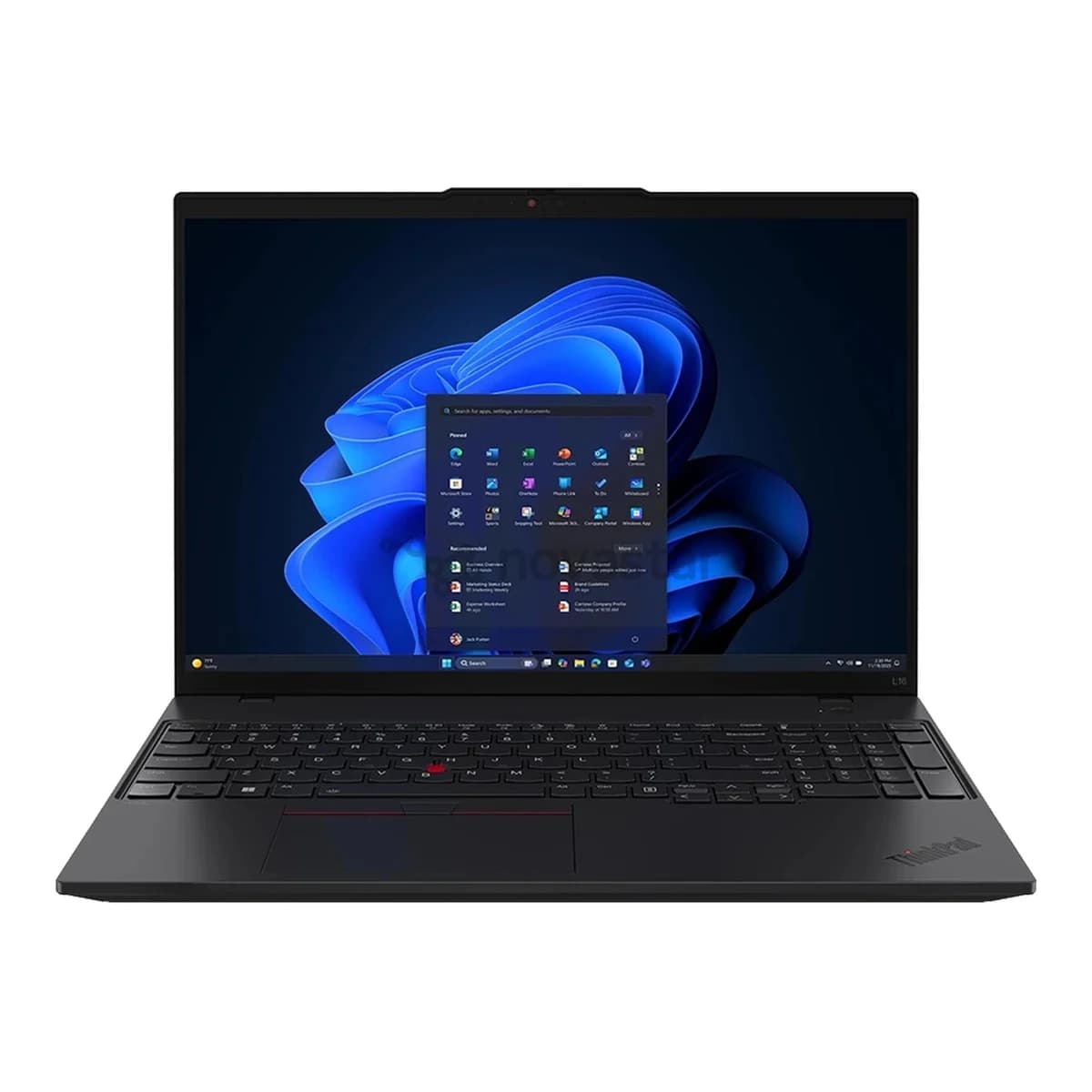 LENOVO Laptop ThinkPad L16 Gen 2 16" Intel Core Ultra 5 225U, 512GB SSD, 16GB RAM, No OS, Black, Intel Graphics
