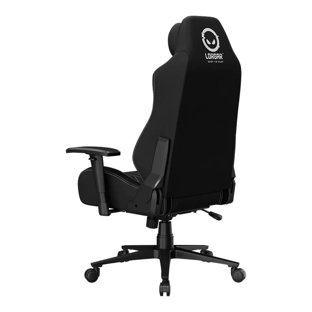 LORGAR Stolica za gaming CHA41 Ergonomic Advanced, Premium anti-stain tkanina, Crno-bijela