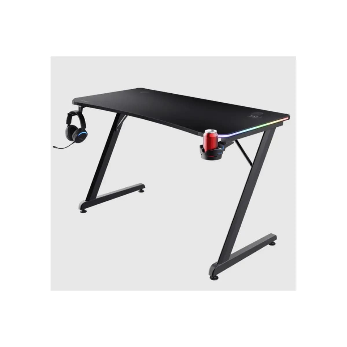 TRUST Gaming sto GXT 709 Luminus RGB, 120x60x76 cm, Crni