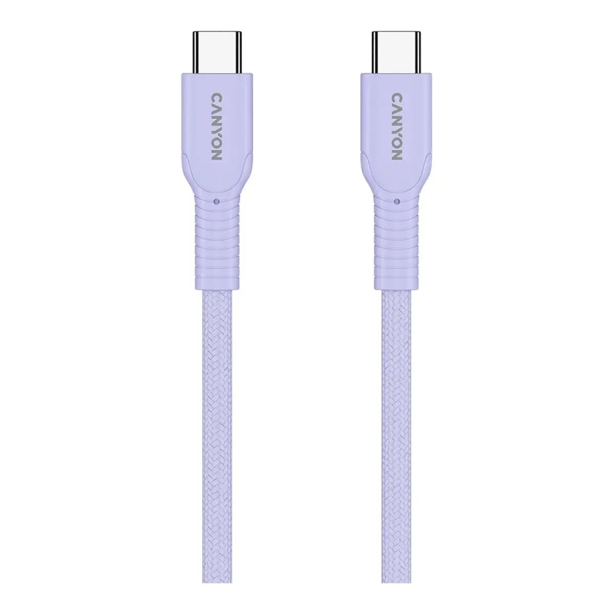 CANYON Kabl C-C 1m OnWire 60CL 60W Braided, Purple