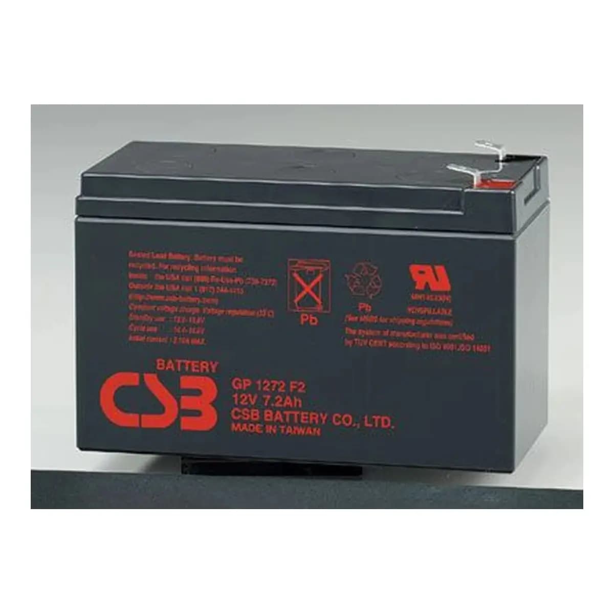 CSB Baterija 12V 7.2Ah GP1272 (F2) za APC RBC2/RBC5/RBC17, Olovno-kiselinska (VRLA) AGM baterija