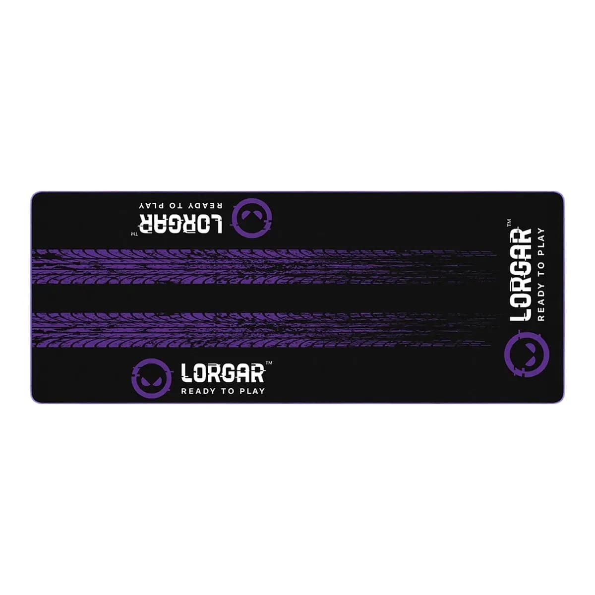 LORGAR Podloga za Sim Racing RX1FM, 1700x700x3 mm, Opšiveni rubovi, Black/Purple