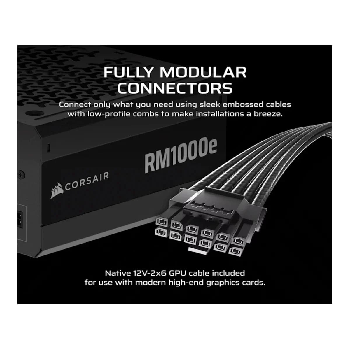 CORSAIR Napajanje 1000W RM1000e, 80+ Gold, Full Modular