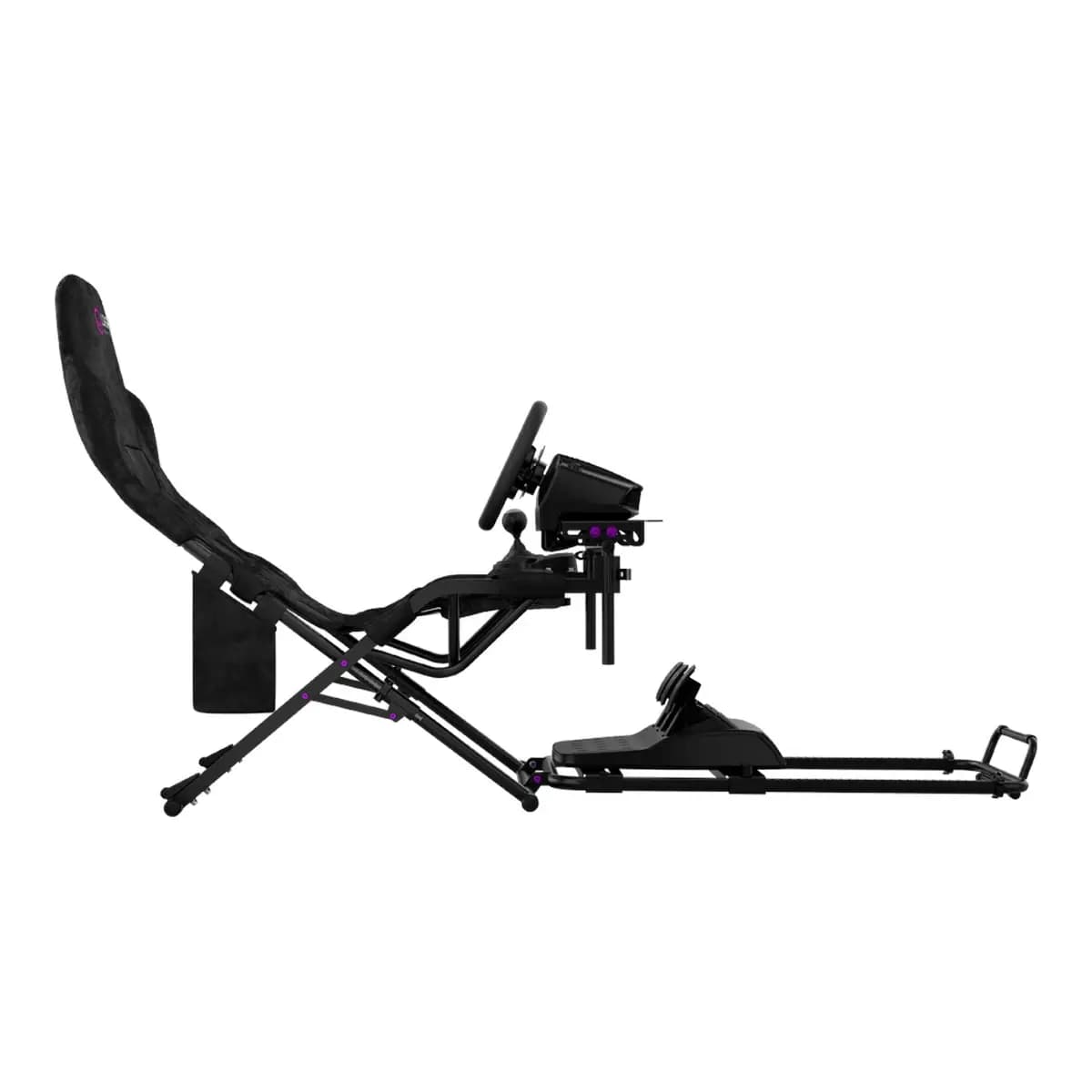 LORGAR Sim Racing Cockpit FLEX RAF1, Sklopivi, 150x72x113 cm, Crni