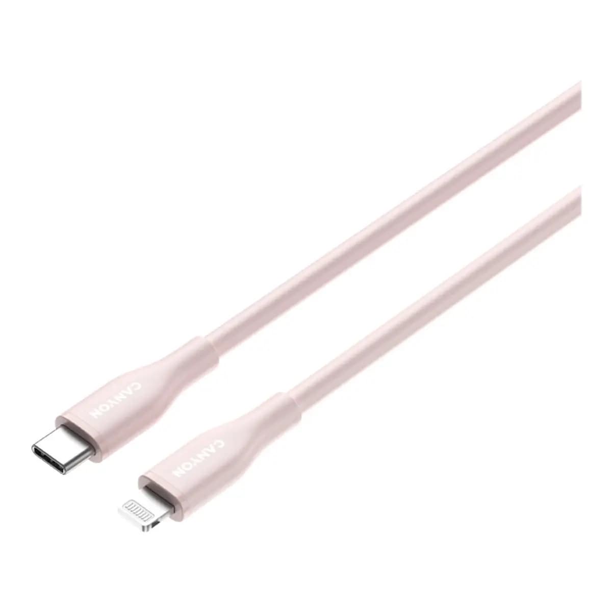 CANYON USB Kabl Type-C na Lightning 1m CLNM60 MFI 60W, Silicon Pink