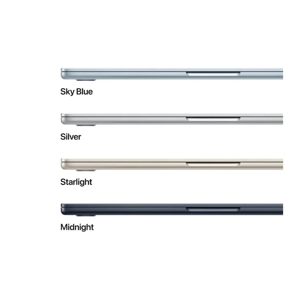 APPLE Laptop MacBook Air 13" Apple M5 (10C CPU/8C GPU), 512GB SSD, 16GB RAM, macOS, Sky Blue, Apple 8-core GPU