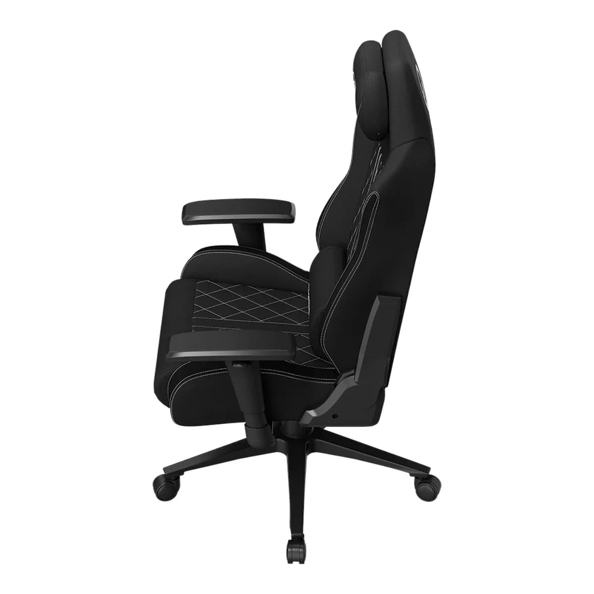 LORGAR Stolica za gaming CHA41 Ergonomic Advanced, Premium anti-stain tkanina, Crno-bijela