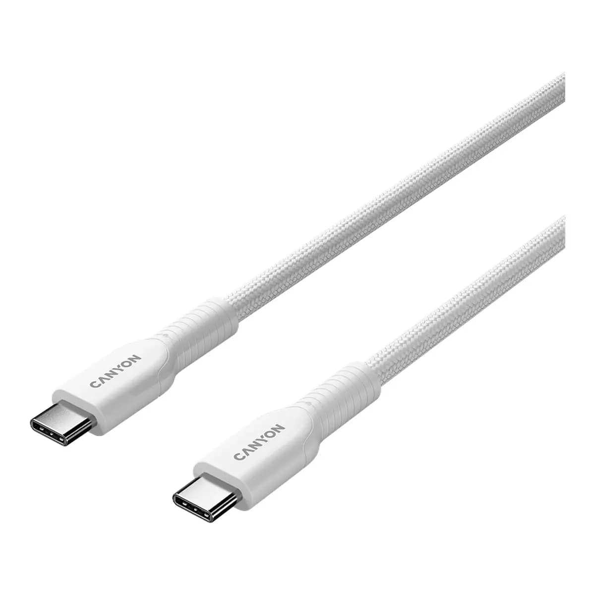 CANYON Kabl USB-C na USB-C 1m OnWire 60CL 60W, Bijeli