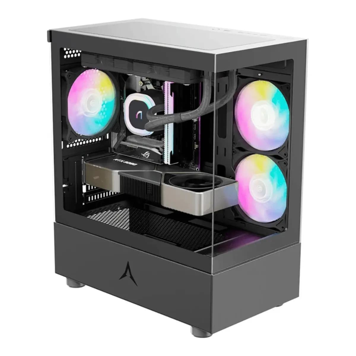 SPIRE Kuciste Cubic, mATX, Crno, 3xRGB, Kaljeno staklo