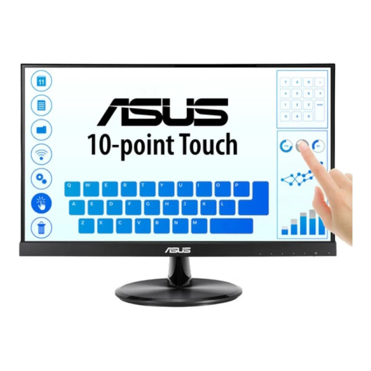 ASUS Monitor VT229H 21.5" Full HD, IPS Panel, 60Hz, Touch, Zvučnici, HDMI, VGA, VESA