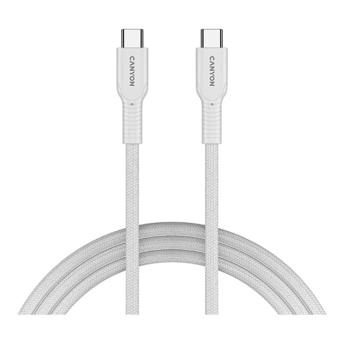 CANYON Kabl USB-C na USB-C 1m OnWire 60CL 60W, Bijeli