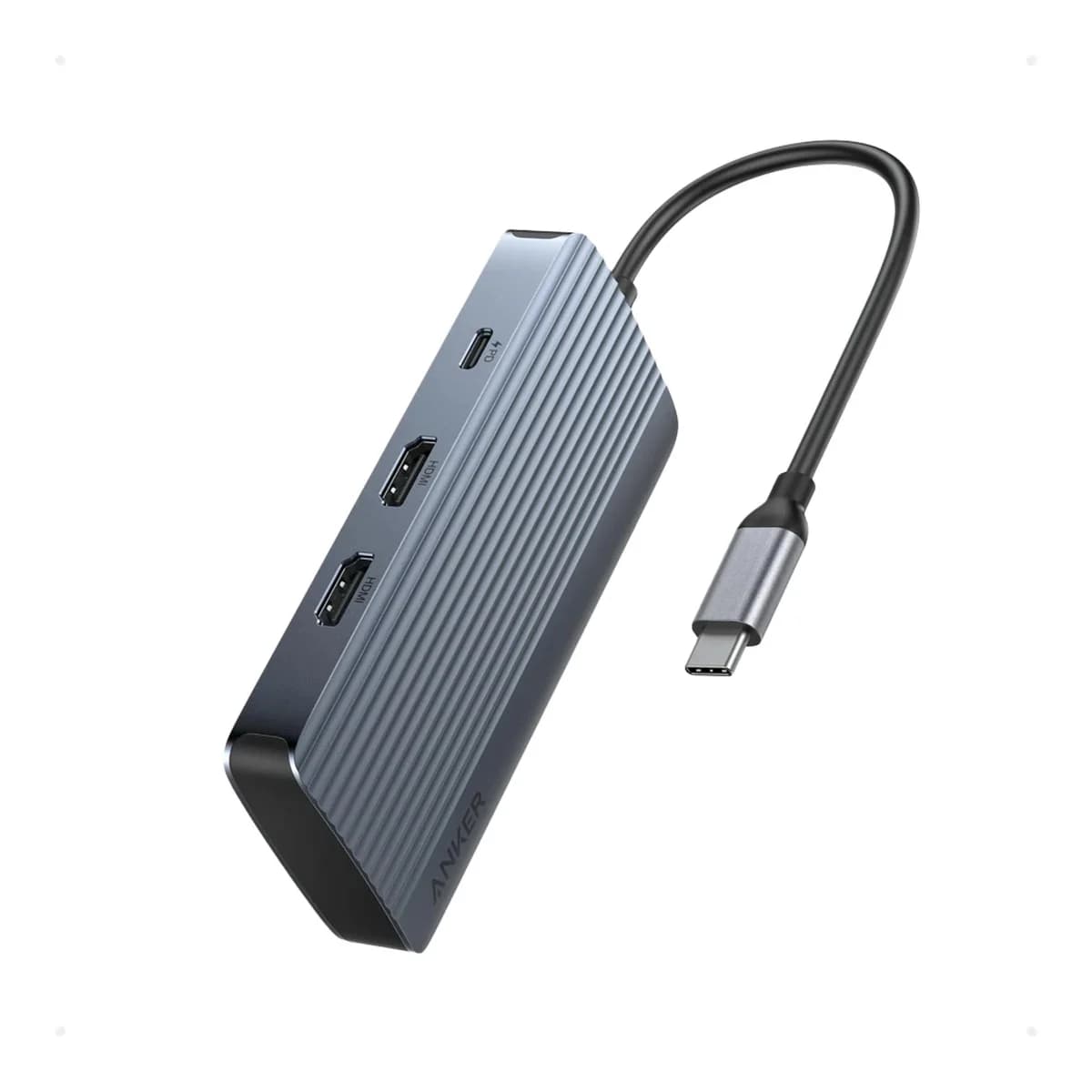 ANKER USB-C Hub 7-in-1 Dual Display Gray