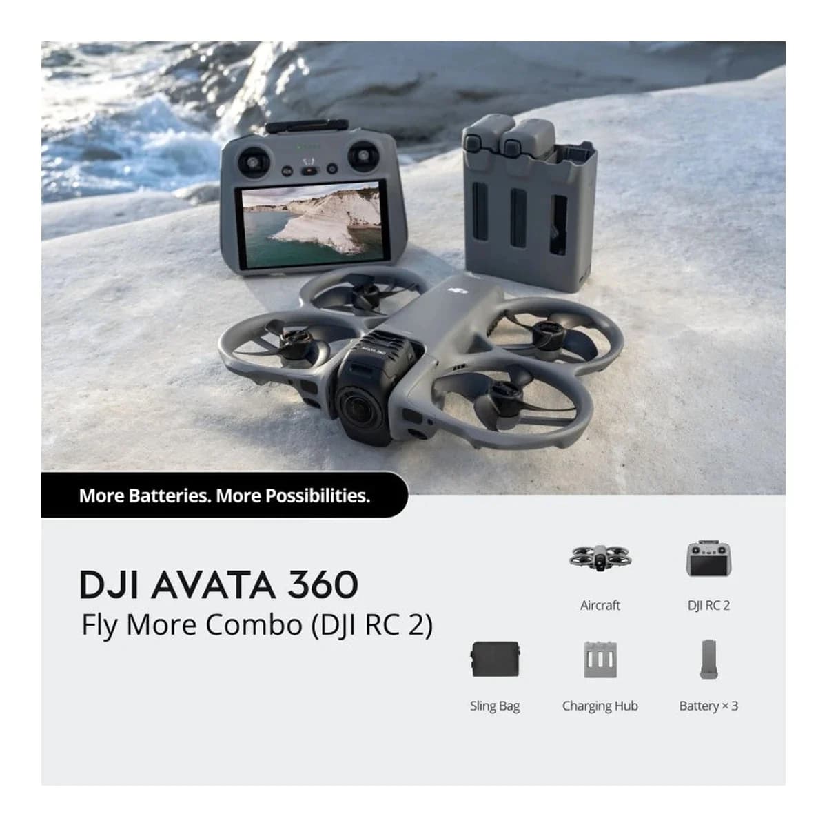 DJI Dron Avata 360 Fly More Combo, DJI RC 2, Garancija 24 mjeseca