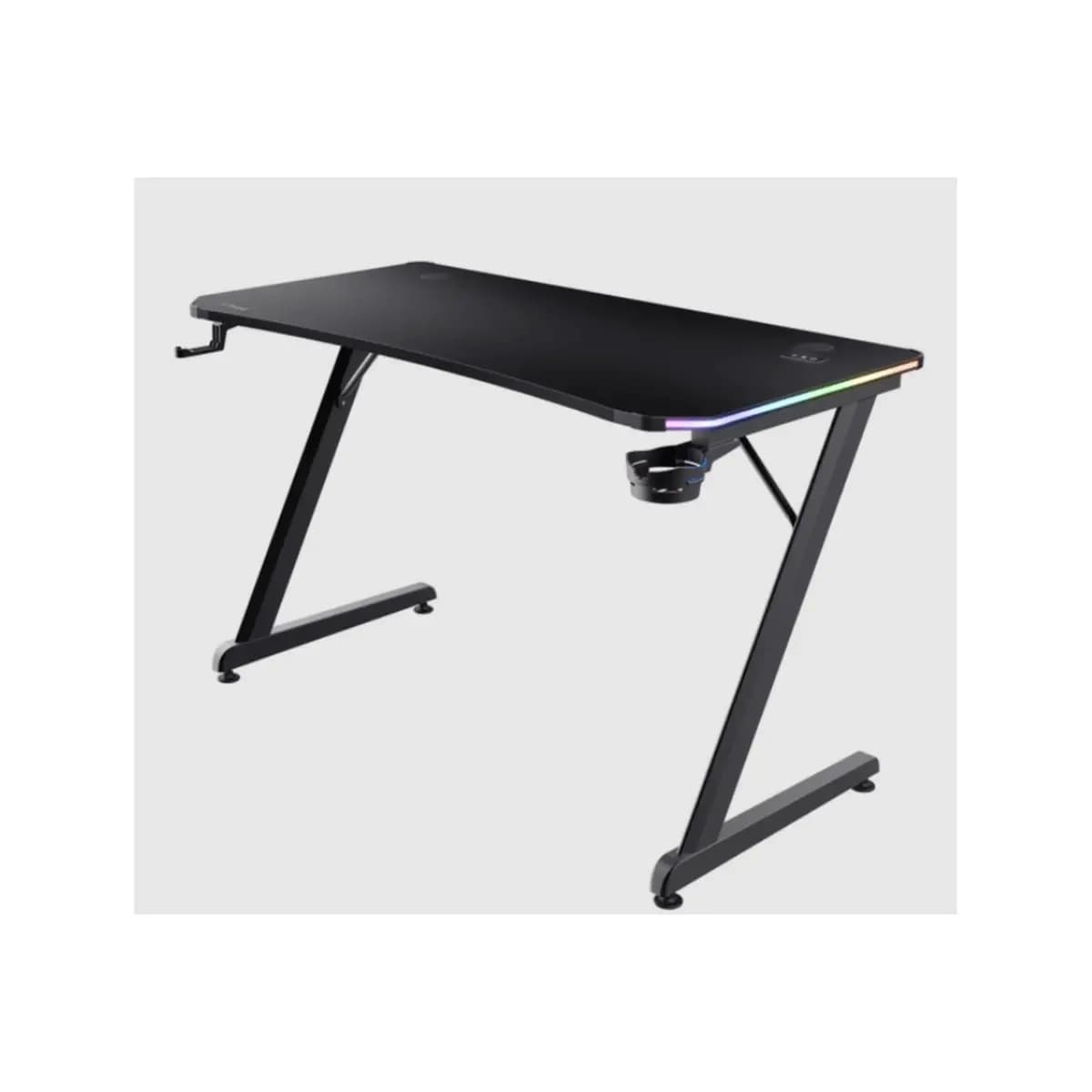 TRUST Gaming sto GXT 709 Luminus RGB, 120x60x76 cm, Crni